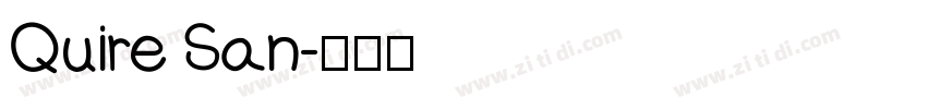 Quire San字体转换